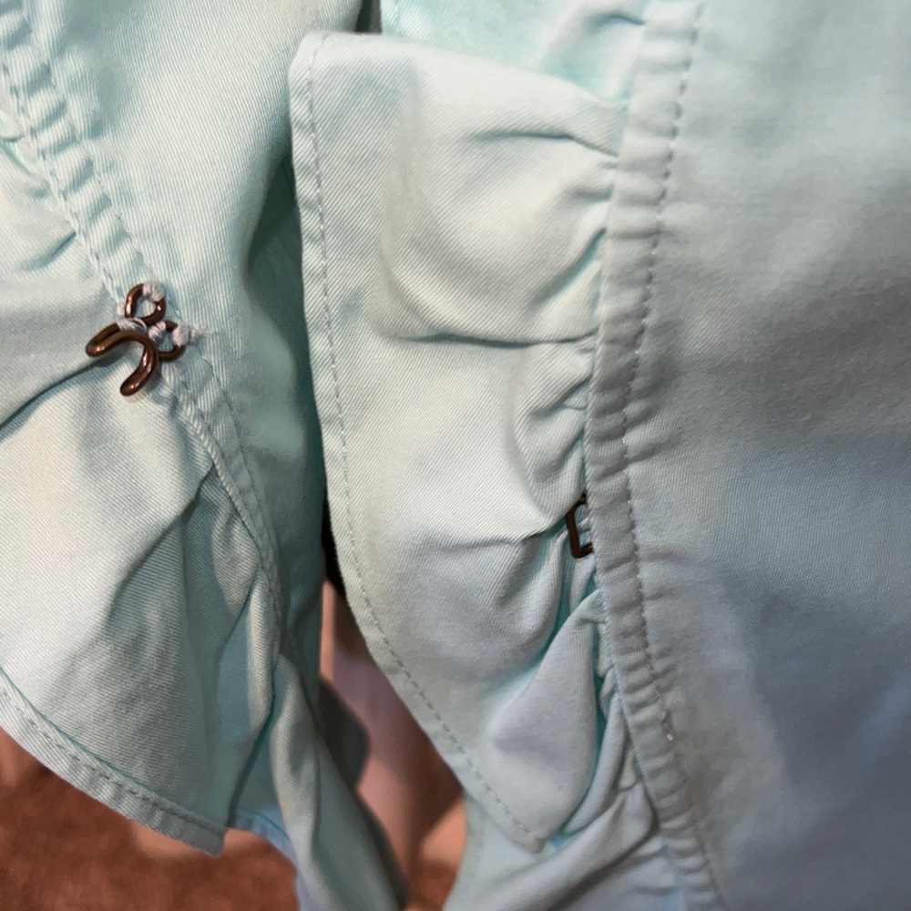 Talbots Light Blue Ruffled Cardigan - Picture 4 of 6